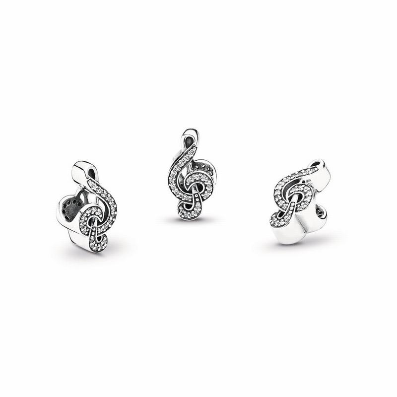 Pandora Australia Sweet Music Treble Clef Charm - Sterling Silver | KUJTOV589